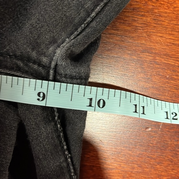 Free People Womens Jeans 28 Dark Gray/Black Skinny Mid-Rise Zip Pockets & Ankles - Picture 13 of 15